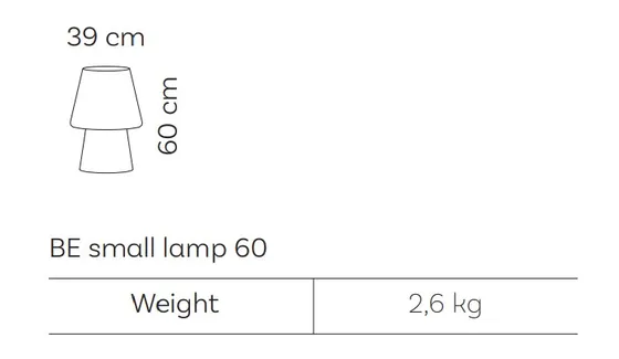 Rozměrové schéma – RBE Small Lamp